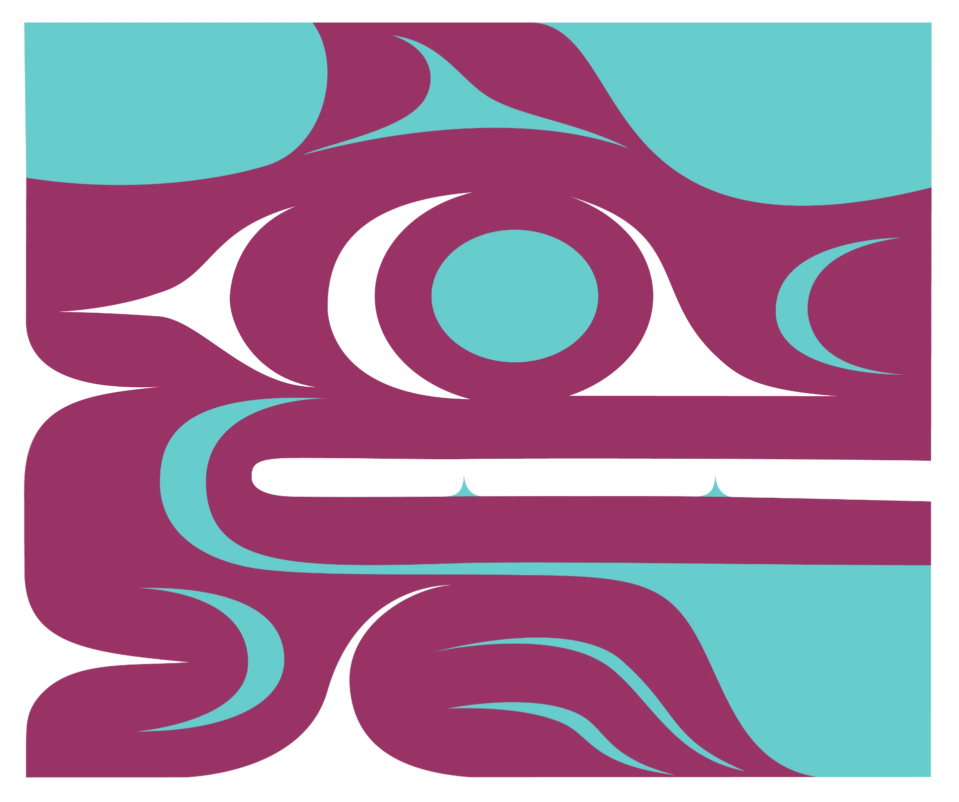 Coast Salish Wolf design