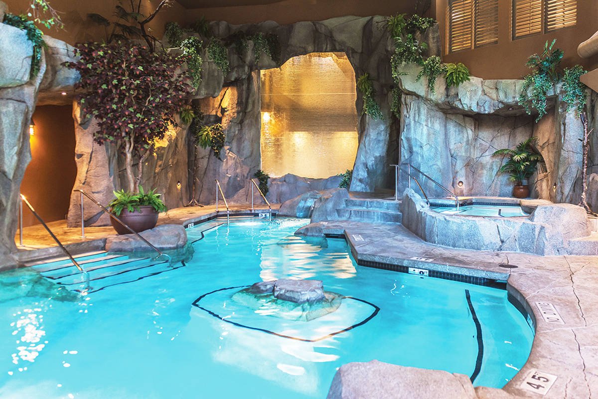 The Grotto mineral pool at Tigh Na Mara Resort & Spa, the Grand Prize Vacation destination